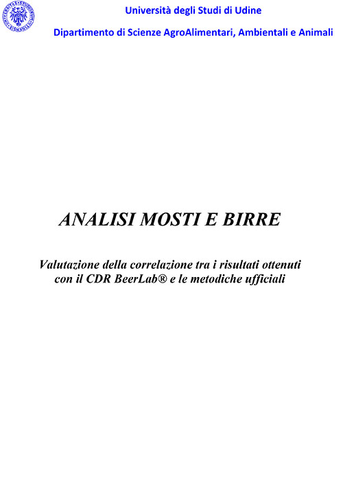 CDRBeerLab Analisi mosti e birre - Università di Udine