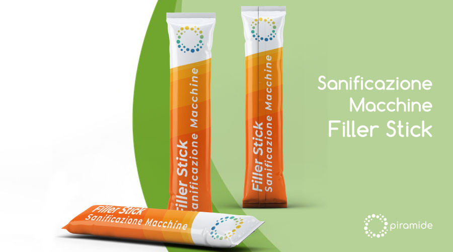 3 pack filler stick di colore arancione